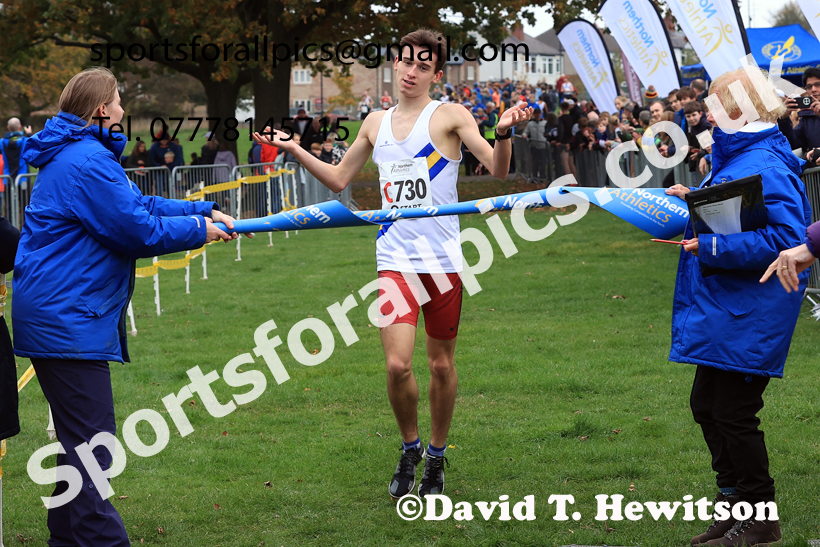 Mens Under-17s relay, 2025 Northern Cross Country Relays, Graves Park, Sheffield. Photo: David T. Hewitson/Sports for All Pics